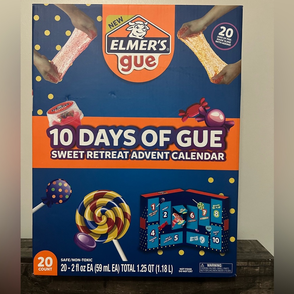 Elmers Gue- 10 Days of Slime Kit Advent Calendar